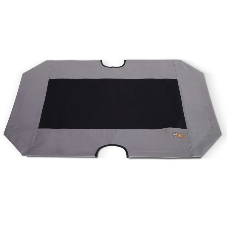 K&H Pet Products Cot Replacement Cover Extra Large Gray / Black 32" x 50" x 0.25"