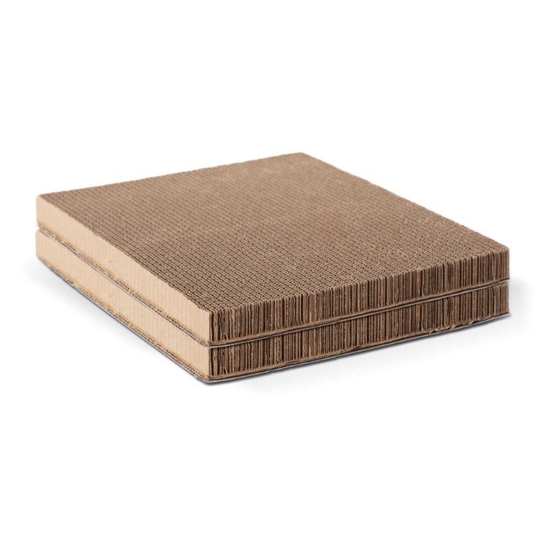 K&H Pet Products Thermo-Kitty Playhouse Cardboard Refill Only 2 pack Brown 12" x 14" x 0.5"