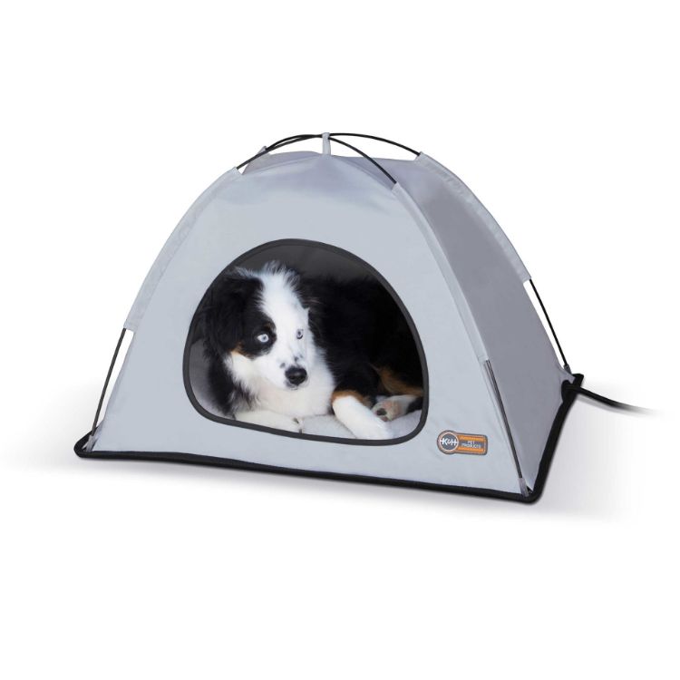 K&H Pet Products Pet Thermo Tent Medium Gray 26.5" x 30.5" x 14"
