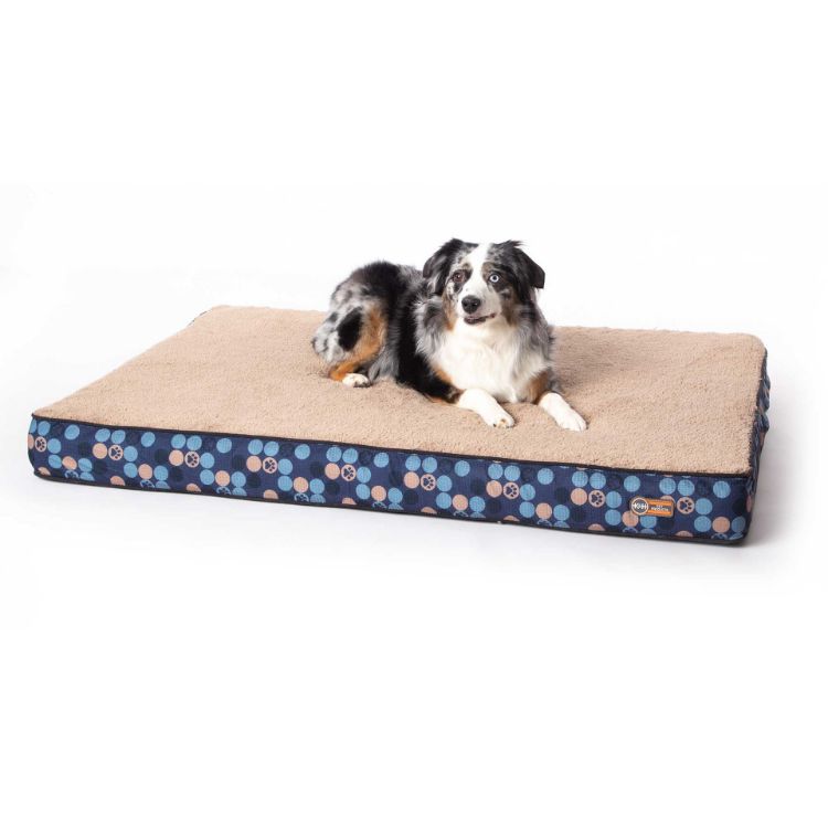 K&H Pet Products Superior Orthopedic Dog Bed Large Navy Blue 35" x 46" x 4"