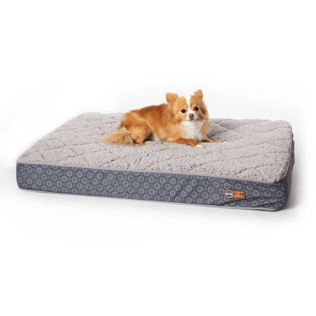 K&H Pet Products Quilt-Top Superior Orthopedic Pet Bed Small Gray 27" x 36" x 4"