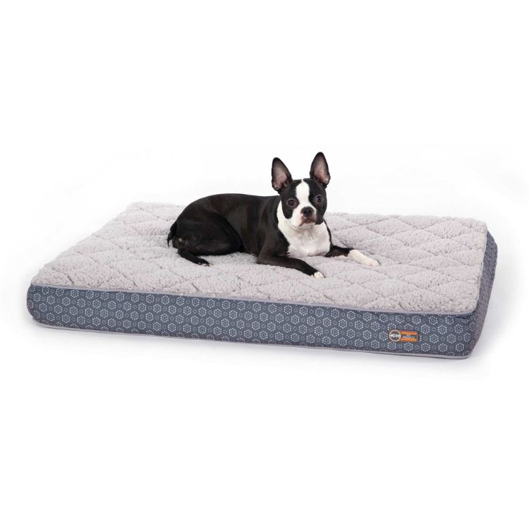 K&H Pet Products Quilt-Top Superior Orthopedic Pet Bed Medium Gray 30" x 40" x 4"