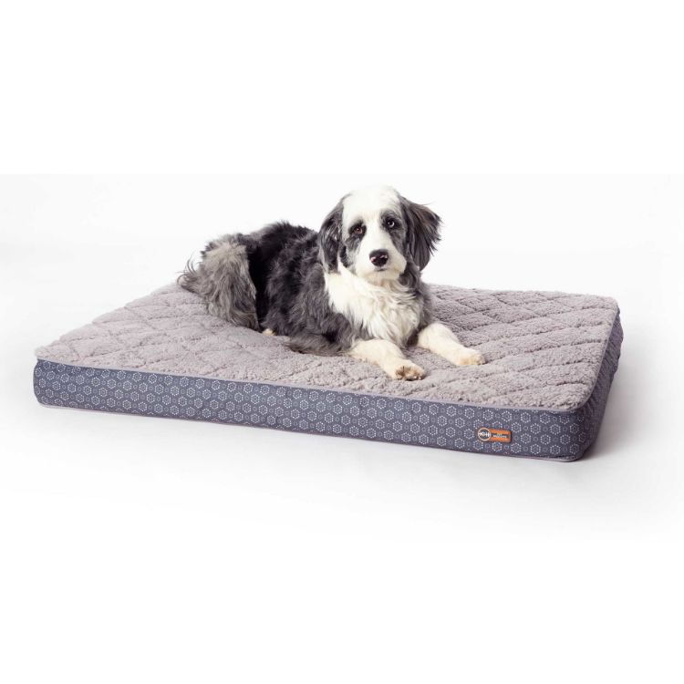K&H Pet Products Quilt-Top Superior Orthopedic Pet Bed Large Gray 35" x 46" x 4"