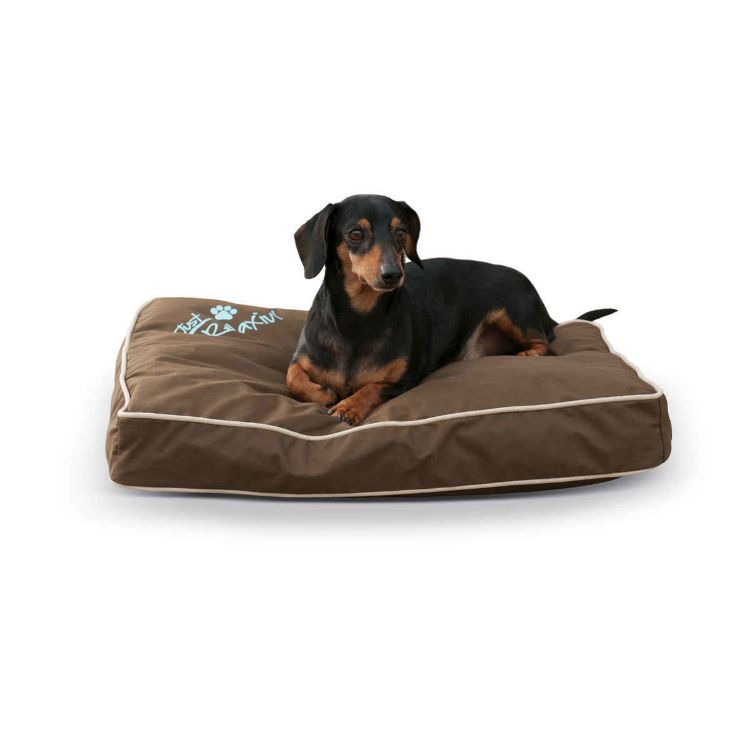 K&H Pet Products Just Relaxin' Indoor/Outdoor Pet Bed Small Chocolate 18" x 26" x 3.5"