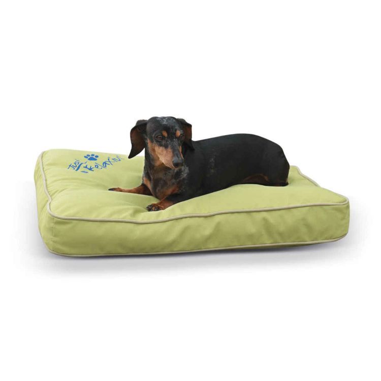 K&H Pet Products Just Relaxin' Indoor/Outdoor Pet Bed Small Green 18" x 26" x 3.5"