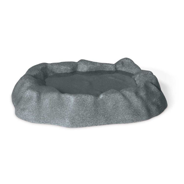 K&H Pet Products Birdbath Unheated 1 Gallon Gray 17" x 23.5" x 4"