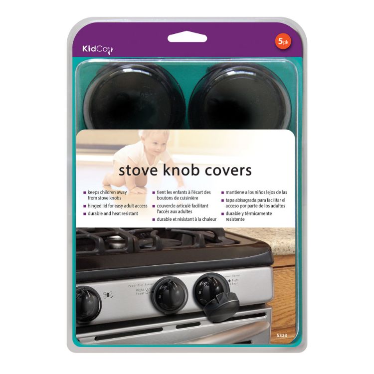 Kidco Stove Knob Covers 5 pack Black