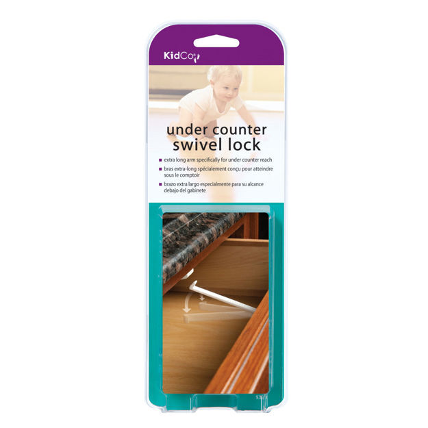 Kidco Under Counter Swivel Lock 4 pack White