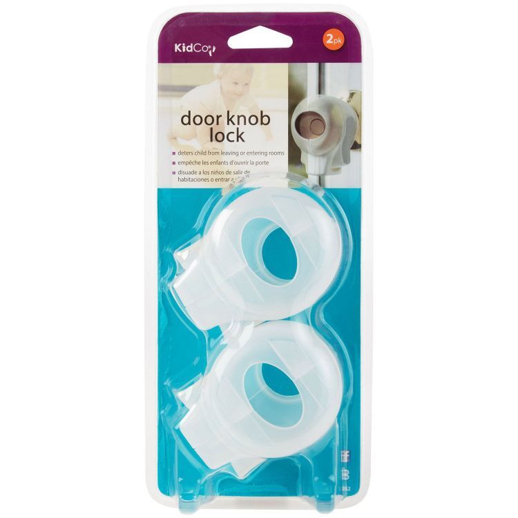 Kidco Door Knob Lock 2 pack Clear
