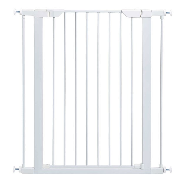 Midwest Glow in the Dark Steel Pressue Mount Pet Gate Tall White 29.5" - 38" x 1" x 29.88"