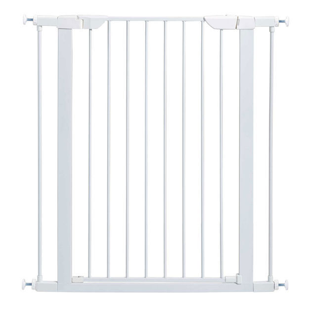 Midwest Glow in the Dark Steel Pressue Mount Pet Gate Tall White 29.5" - 38" x 1" x 39.13"