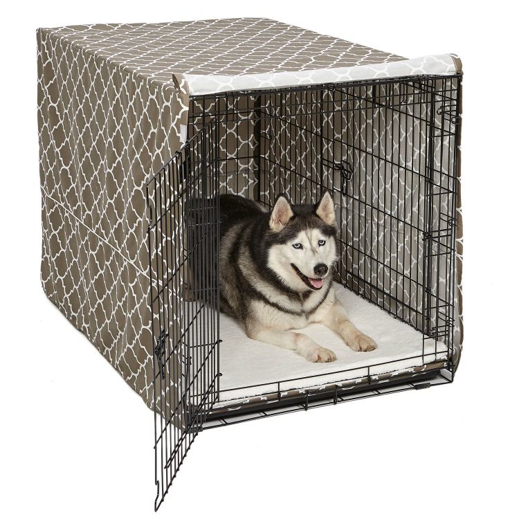 Midwest QuietTime Defender Covella Dog Crate Cover Brown 36" x 23" x 25"