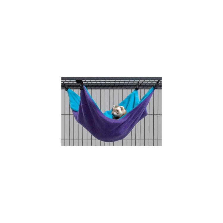 Midwest Ferret Nation Hammock Hideaway Large Teal / Purple 17" x 13" x 8"