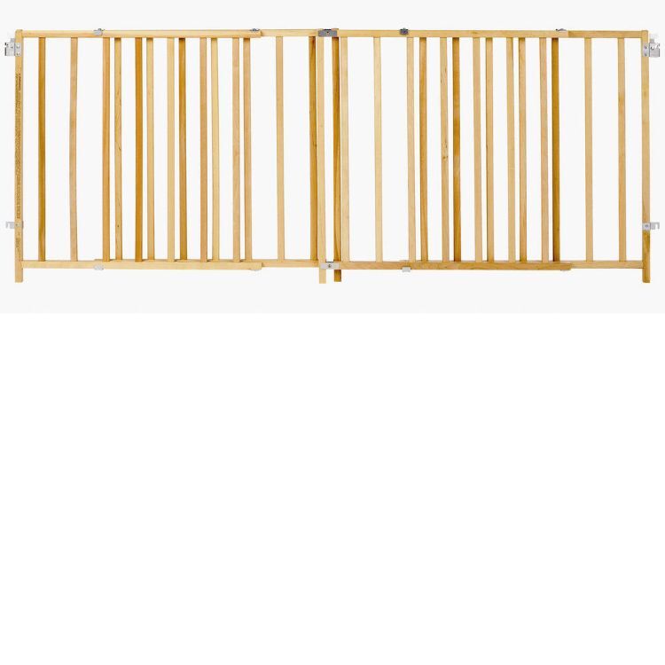 North States Extra-Wide Swing Pet Gate Wood 60" - 103" x 27"