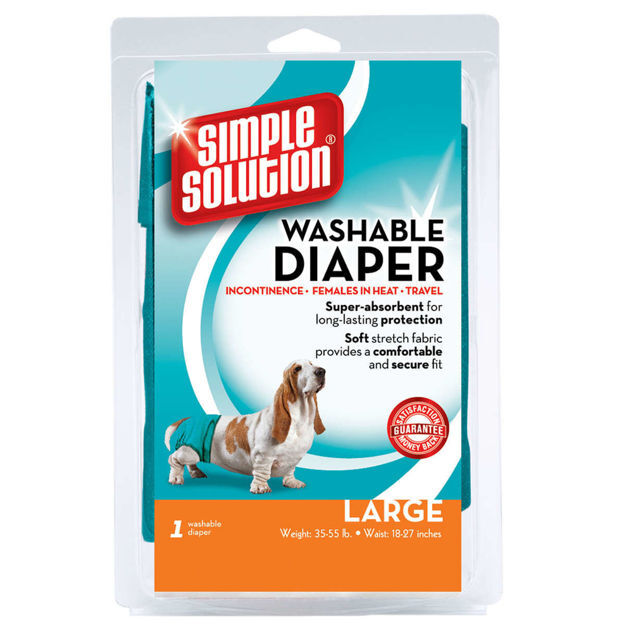 Simple Solution Washable Dog Diaper Large Teal