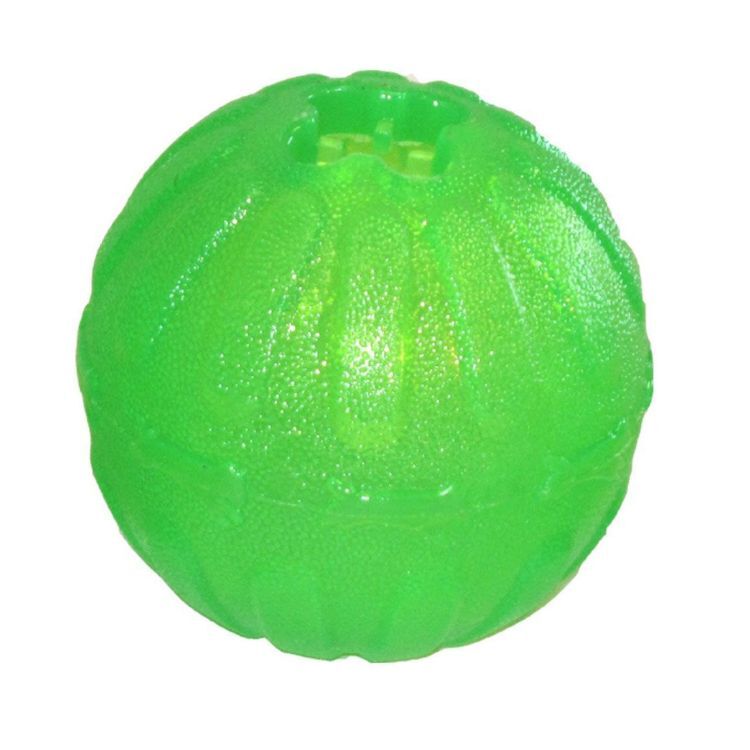 Starmark Treat Dispensing Chew Ball Medium / Large Green 5" x 6" x 6"
