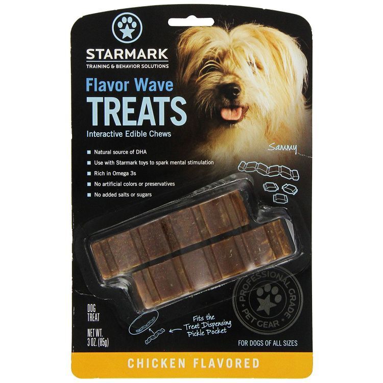 Starmark Flavor Waves Treat Brown 4" x 0.25" x 1"