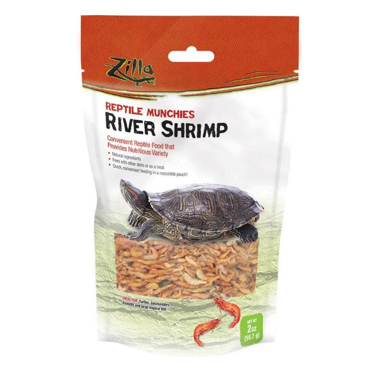 Zilla Reptile Munchies River Shrimp 2 ounces 5.875" x 2.75" x 9.5"