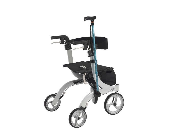 drive rollator with cane holder