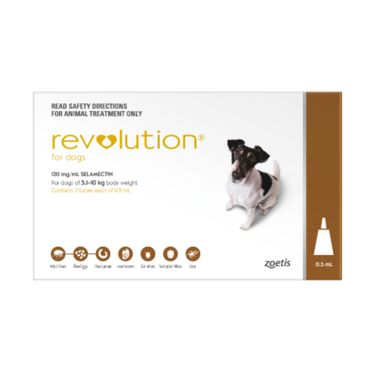 REVOLUTION FOR SMALL DOGS (BROWN)