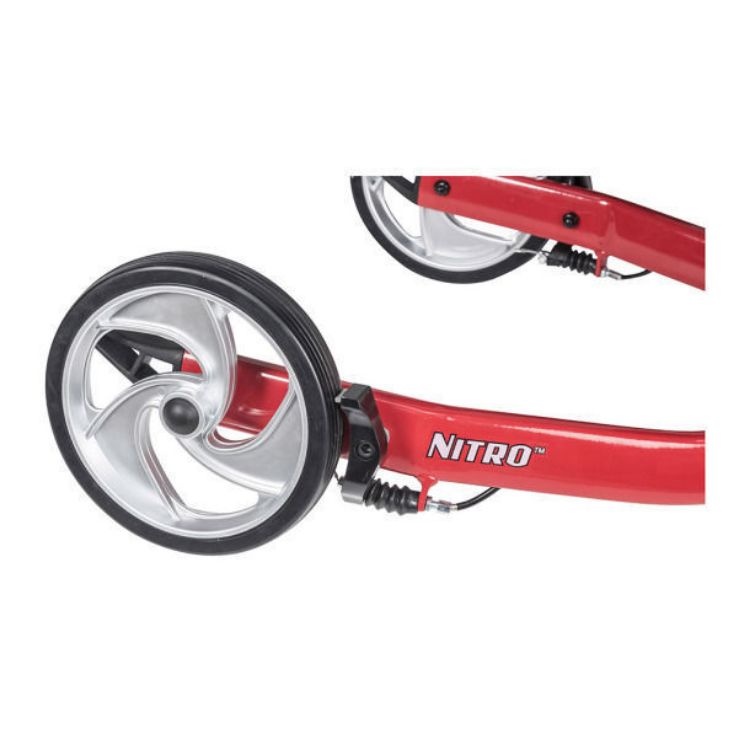 nitro 3 wheel rollator  9 inch wheel