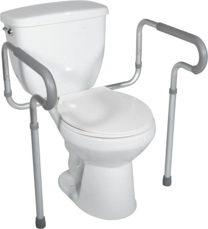 toilet safety frame/rail