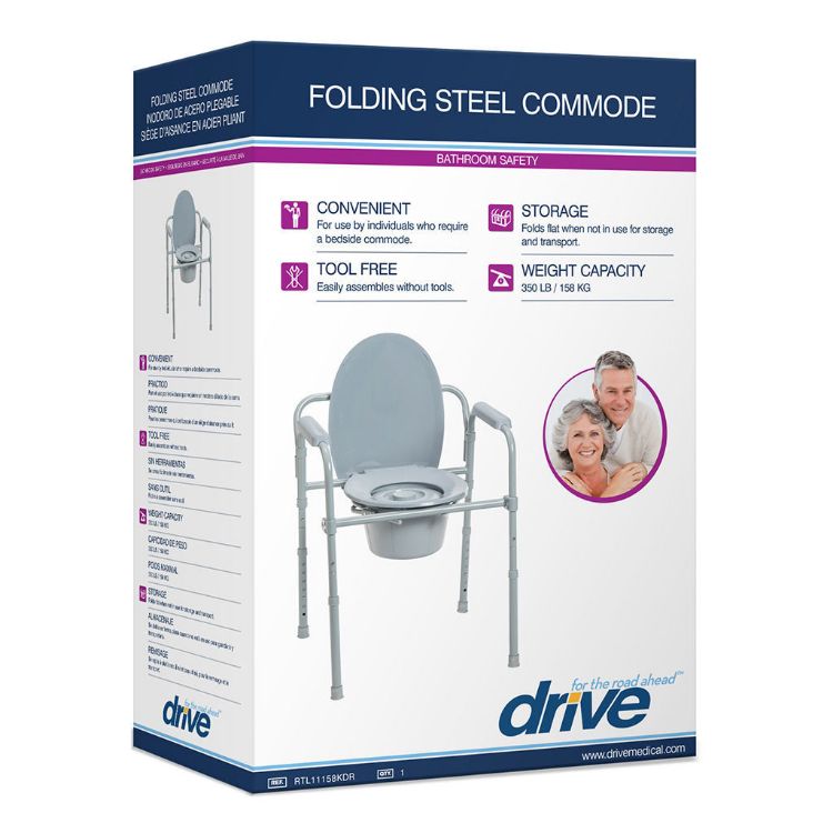 Picture of Folding Steel Commode