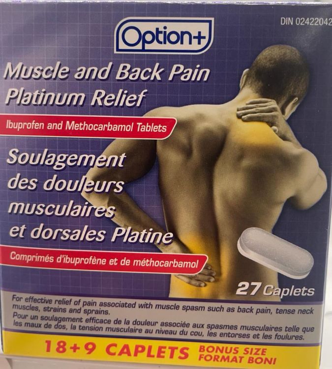 Option Muscle & Back Pain Platinum Relief (Generic Robax)