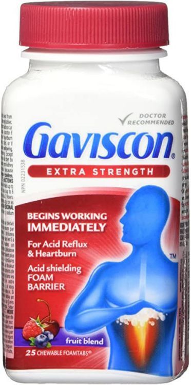 Gaviscon Extra Strength fruit blend 25 tabs