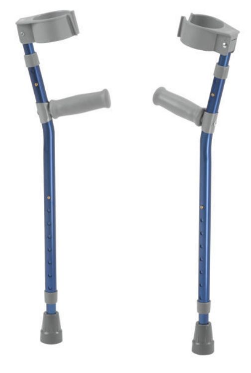Pediatric Forearm Crutches blue