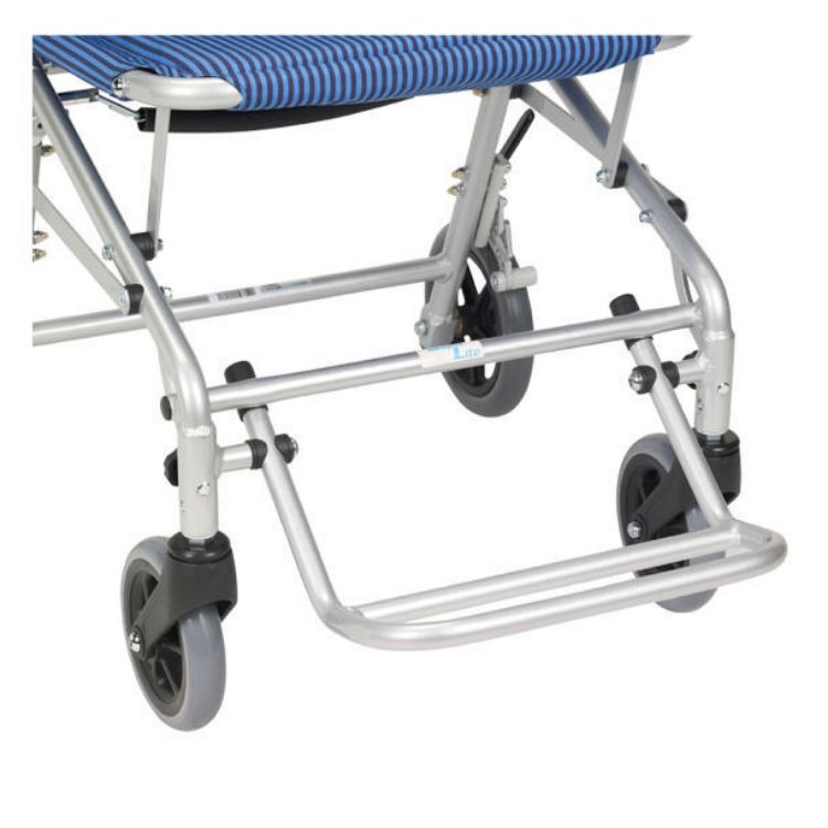 Fold-down footrests