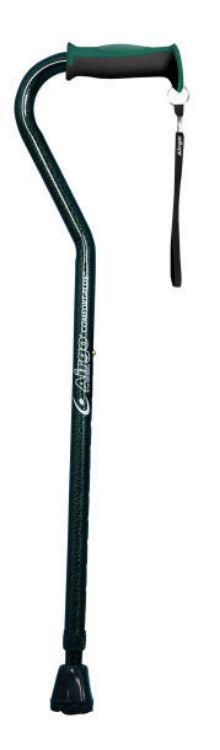 Airgo Comfort-Plus Aluminum Cane, Offset Handle