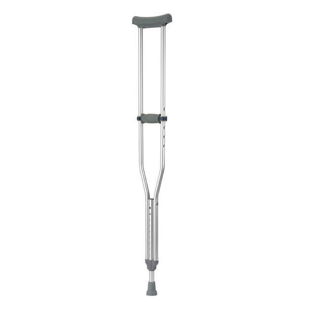 EZ Adjust Aluminum Crutches with Euro-Style Clip and Accessories