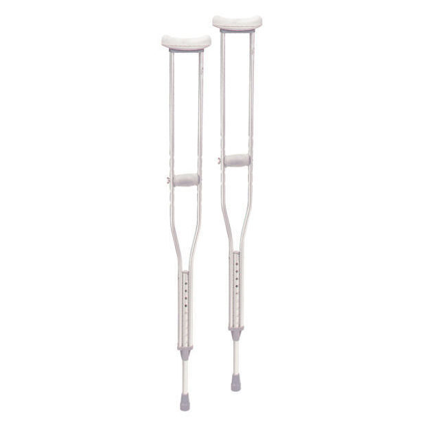 Aluminum Crutches with Accessories-Adult