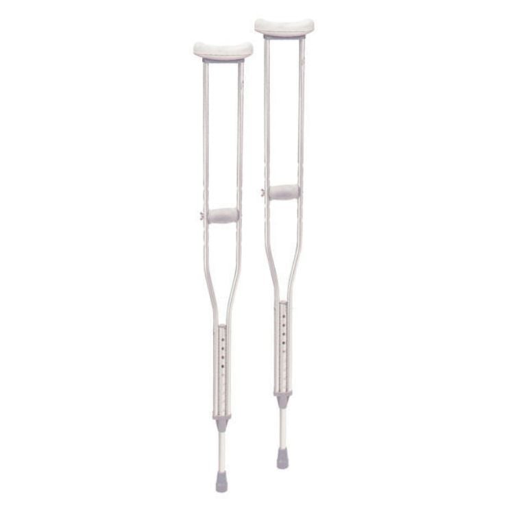 Aluminum Crutches with Accessories-Adult