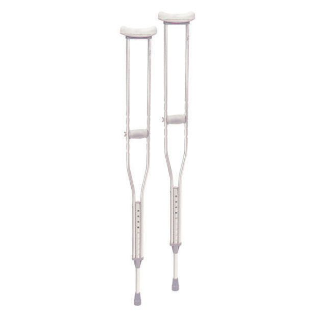 Aluminum Crutches with Accessories-Tall Adult