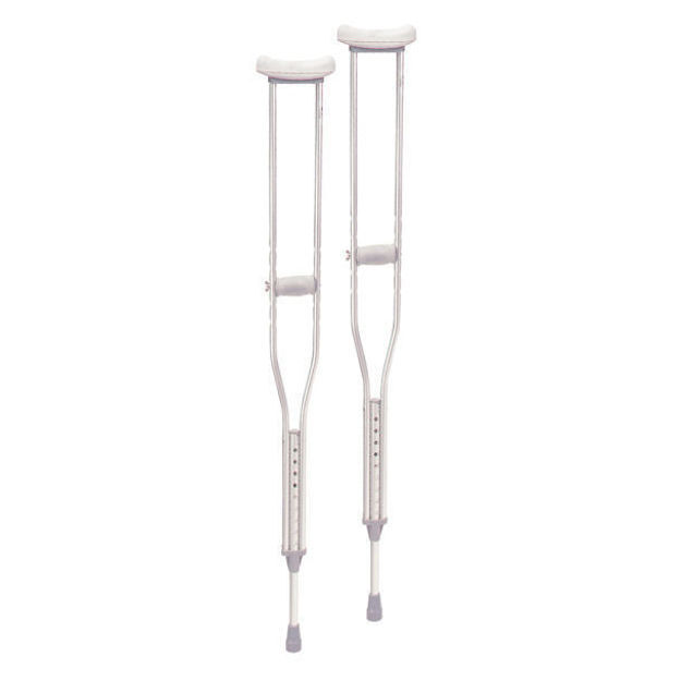 Aluminum Crutches with Accessories-Tall Adult