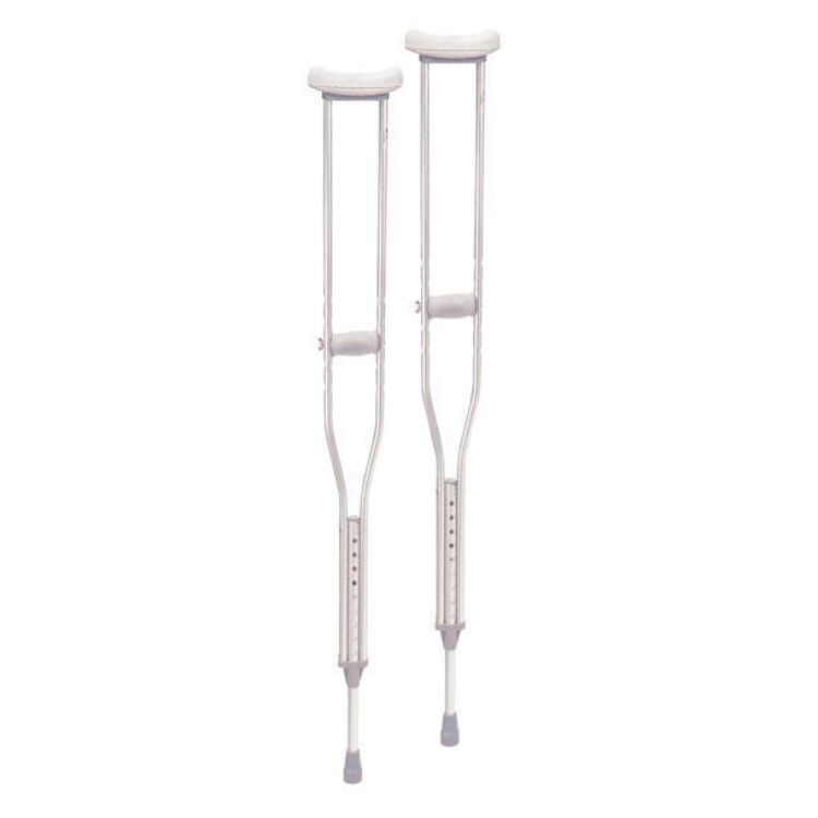 Aluminum Crutches with Accessories-Tall Adult