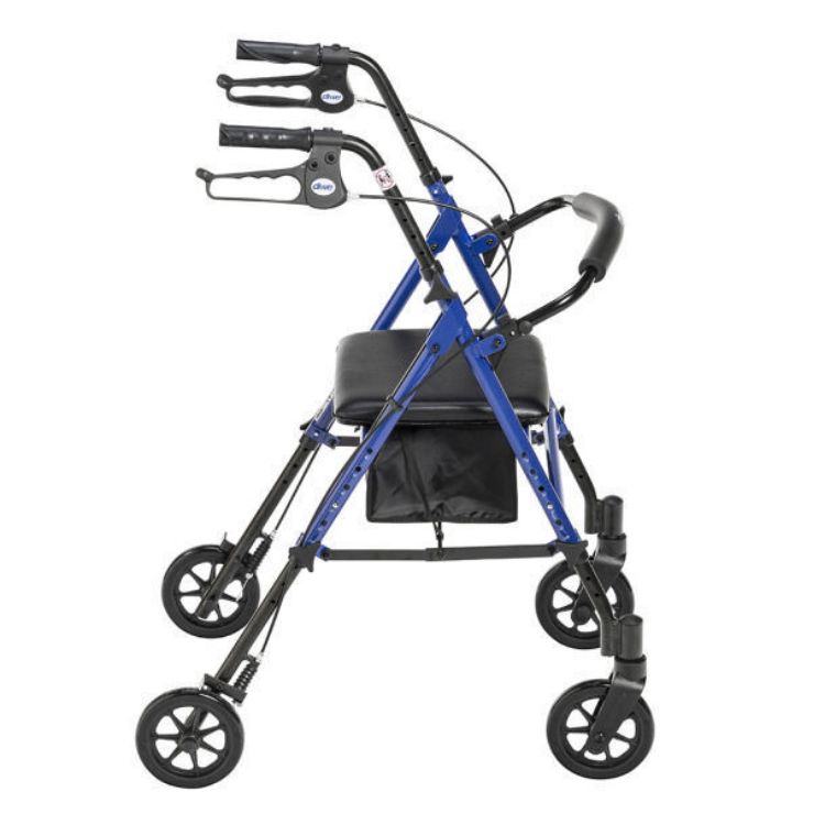 Adjustable Height Rollator, 6 Casters