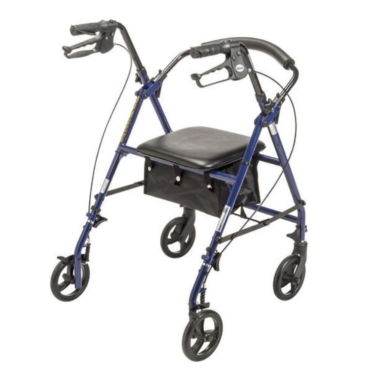 Steel Rollator with 6” Wheels, Knockdown