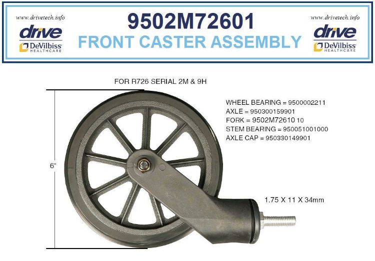 Fork/Caster Assembly