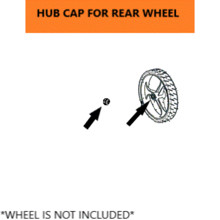 HUB CAP FOR REAR WHEEL