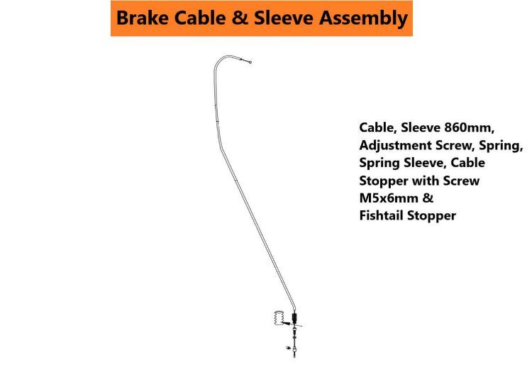 Brake Cable & Sleeve assembly