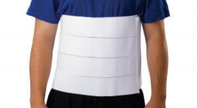 Medline Premium 4-Panel Abdominal Binder, 12", Size L / XL