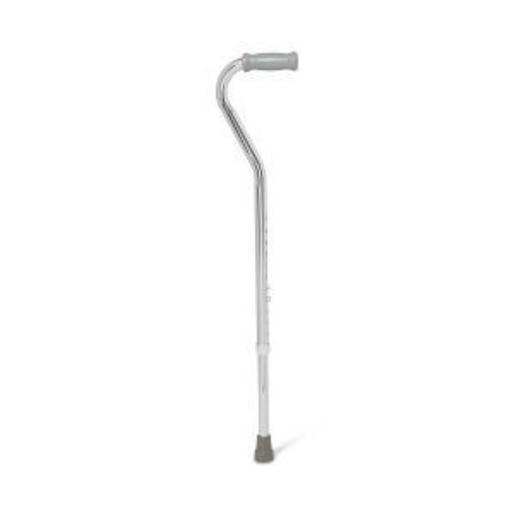 MEDLINE Offset Handle Cane, Chrome