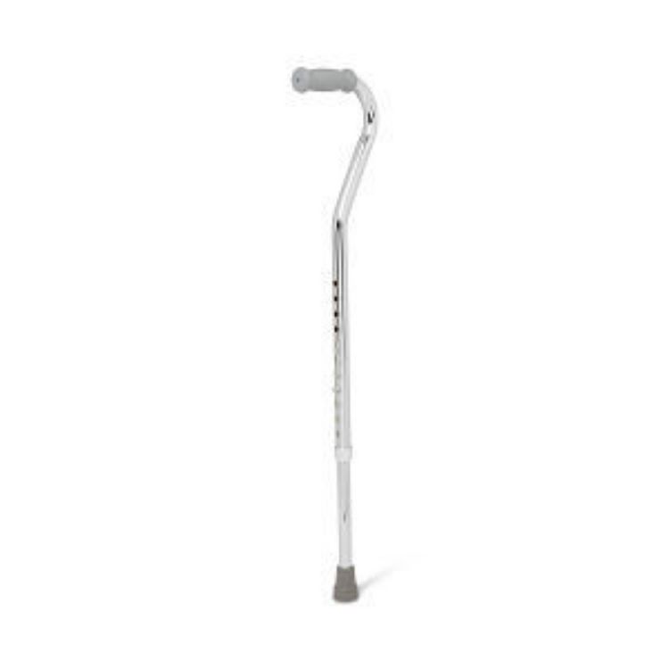 MEDLINE Offset Handle Cane, Chrome