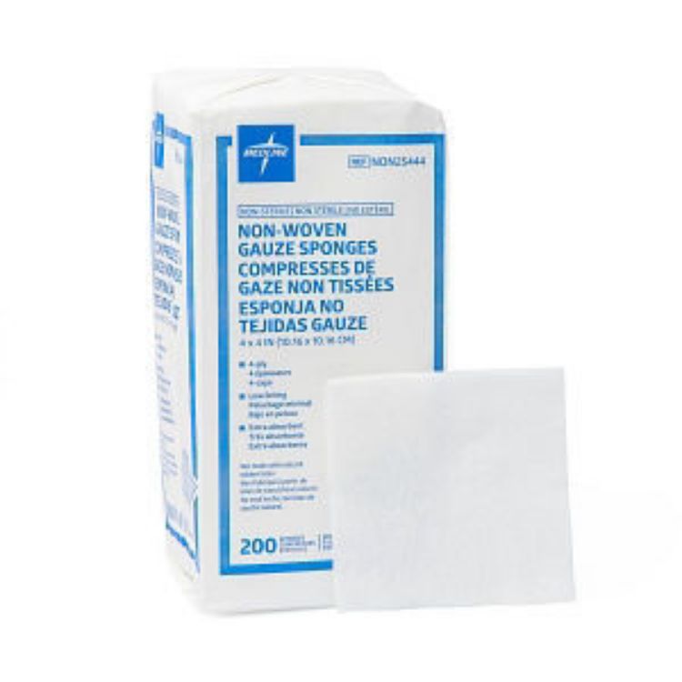 MEDLINE GAUZE NONSTERILE SPONGES NON-WOVEN 4-PLY