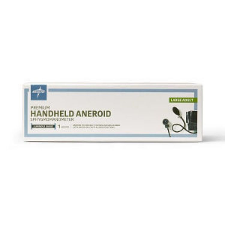 Medline BP Unit Handheld Aneroid Cuff, Large Adult