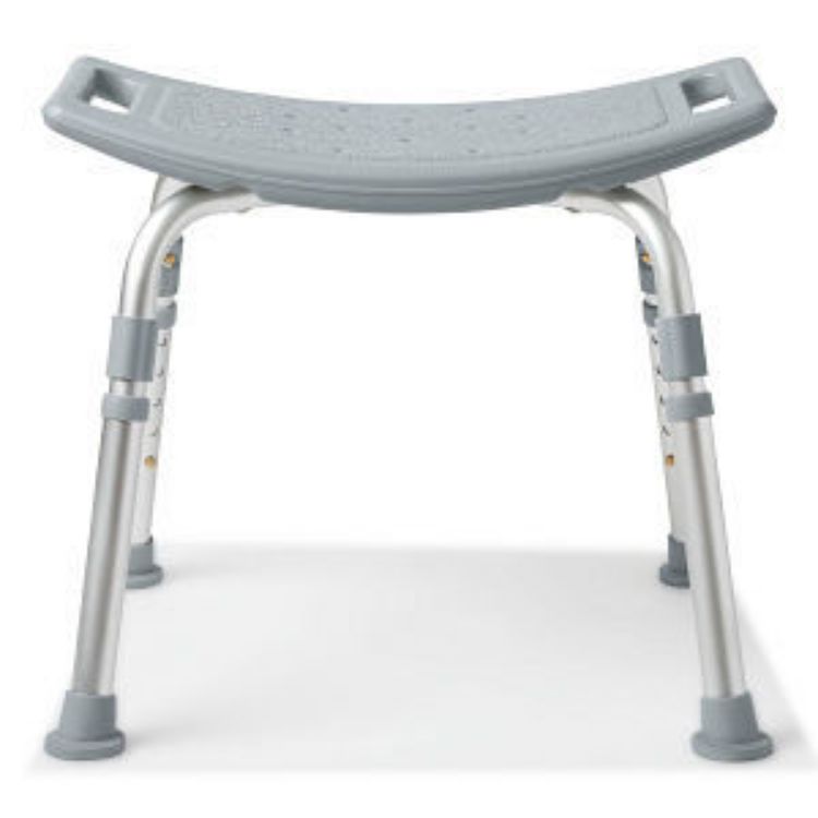 MEDLINE SHOWER CHAIR, AJUSTABLE HIEGHT 15"-19"