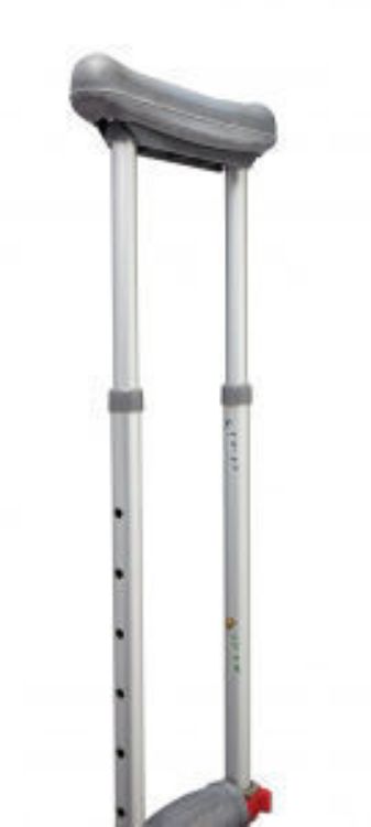 Medline Quick-Fit Aluminium Crutch, 4'7" - 6'7"